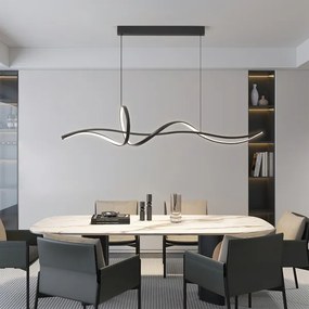 Brilagi - Dimmelhető LED függeszték kábellel SIGNATURE LED/55W/230V 120x23 cm fekete + távirányító