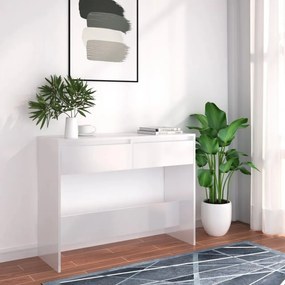 fehér szerelt fa tálalóasztal 100 x 35 x 76,5 cm