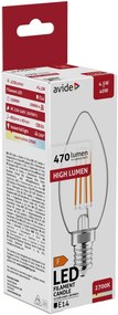 Avide LED Filament Candle 4.5W 470LM E14 WW 2700K
