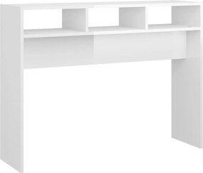 vidaXL magasfényű fehér szerelt fa tálalóasztal 105 x 30 x 80 cm