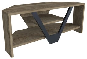 TV szekrény Karin - Walnut, Black