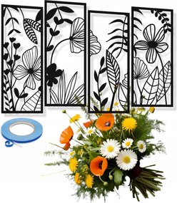 Áttört Kép L 40X70 Szett Virág Dekoráció Fali Dekoráció Panel