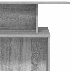recepciós pult szürke sonoma 100x40x104 cm szerelt fa