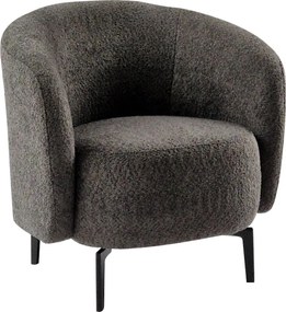 Fotel, szürkésbarna Taupe/fekete, PRESO