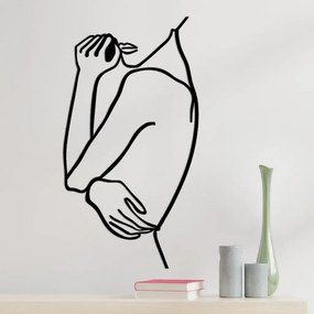 Woman fém fali dekoráció, 70×0,15 cm
