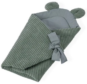 Zöld kordbársony babapólya 35x65 cm – Meowbaby