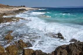 Vlies Fotótapéta - Rocky sea shore - 375x250 cm