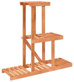tömör fenyőfa virágtartó állvány 81 x 25 x 75,5 cm