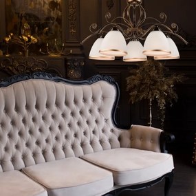 Csillár láncon RETRO II 5xE27/60W/230V