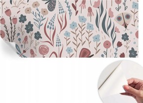 Dekoratív öntapadós fotótapéta Hálószobába Virágok rovarok 250x104 cm