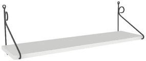 Fali polc SERAMONI 27x72 cm fehér