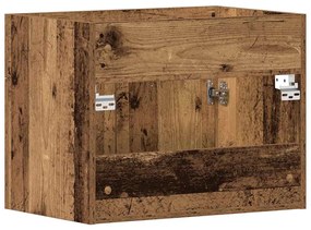 antik fa szerelt fa mosdószekrény 60x38,5x46 cm