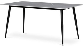 Étkezőasztal 160 x 90 cm, szürke márvány