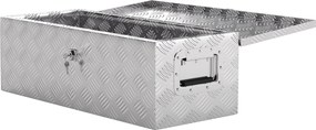 HOMCOM 76 x 33 x 25 cm-es Eszköztároló Doboz - Alumínium Szállító Doboz | Aosom