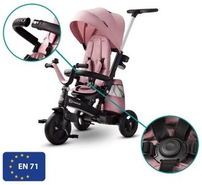 KINDERKRAFT - Gyermek tricikli 5v1 EASYTWIST rózsaszín/fekete