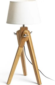 RENDL AMBITUS/ALVIS 24 stolní bílá bambus 230V LED E27 11W