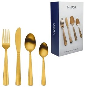 Evőeszközszett 16db-os, rozsdamentes acél, arany színű, Mikasa