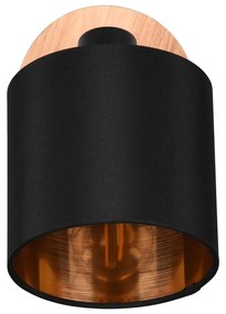 Fekete-natúr színű spotlámpa ø 12 cm Tommy – Trio