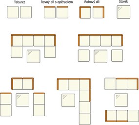 Catini Sevilla Kerti rattan sarokgarnitúra - fekete