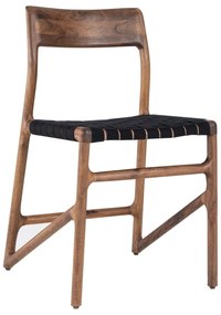 Fekete-barna étkezőszék Fawn – Gazzda