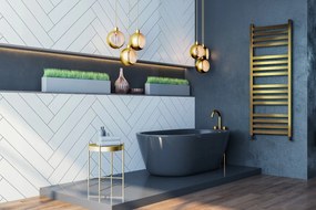 Regnis LOX, fűtőelem 530x880mm központi csatlakozással 50mm, 518W, fekete matt, LOX90/50/D5/FEKETE