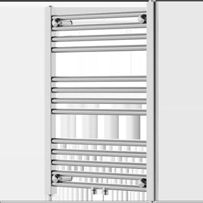Mexen Mars fürdőszobai radiátor 700 x 500 mm, 224 W, króm - W110-0700-500-00-01
