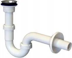 Csőmosdó Szifon Leeresztővel, Fém Szűrővel