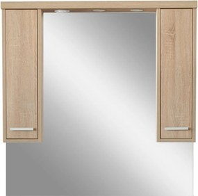 Nerva 105 cm-es tükrös felsőszekrény, Sonoma tölgy