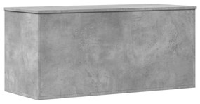betonszürke szerelt fa tárolóláda 100x42x46 cm