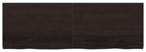 sötétbarna kezelt tömör tölgyfa asztallap 180x60x(2-4) cm