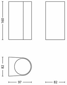Philips 17102/47/PN - Kültéri lámpa MY GARDEN NIGHTINGALE 2xGU10/35W/230V