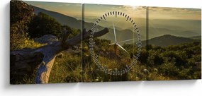 Kép - kilátás a tájra (órával) (90x30 cm)