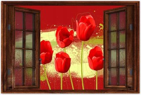 Poszterek 120x80 Piros pipacs