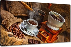 Vászonkép 120x70 Ízletes kávé Csokoládé