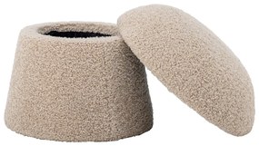 Bézs buklé puff Bocca – Bloomingville