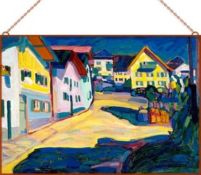 Kandinszkij - Burggrabenstrasse üvegkép, falikép