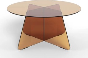 Samos üveg dohányzóasztal