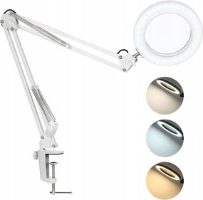 Asztali Lámpa 8-szoros nagyítóval és Forgókarral