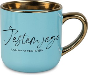 Bögre Nagy Kék Én Vagyok Az Ő Ajándéka Férj Feleség Pár Házasság