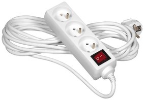 Hosszabbító kábel kapcsolóval 3x10m