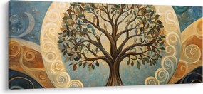 Kép – Életfa és spirálok (120x50 cm)