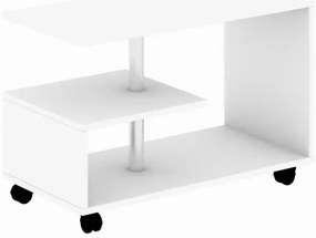 Kávésasztal KARANFIL 52,5x80 cm fehér