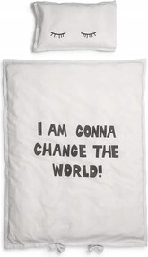 Elodie Details Ágynemű szett kiságyba Change the World, fehér színű