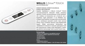Dublo E-Drive aszimmetrikus hidromasszázs kád,180x130 cm-es méretben csaptelep nélkül