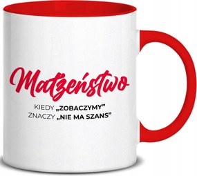 Bögre Piros Fül "látni Fogjuk" Ez "nincs Esély" Esküvő Évforduló Ajándék