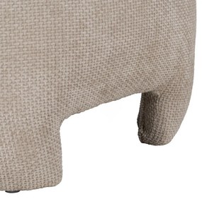 Bézs zsenília puff – Ixia