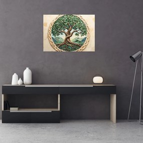 Kép – Fonott életfa (70x50 cm)