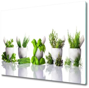 Üveg vágódeszka gyógynövények 60x52 cm