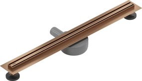 Mexen Flat 360° Slim zuhanyfolyóka 70 cm, matt réz, 1C41070
