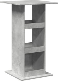 vidaXL betonszürke szerelt fa bárasztal tárolóval 60 x 60 x 102 cm